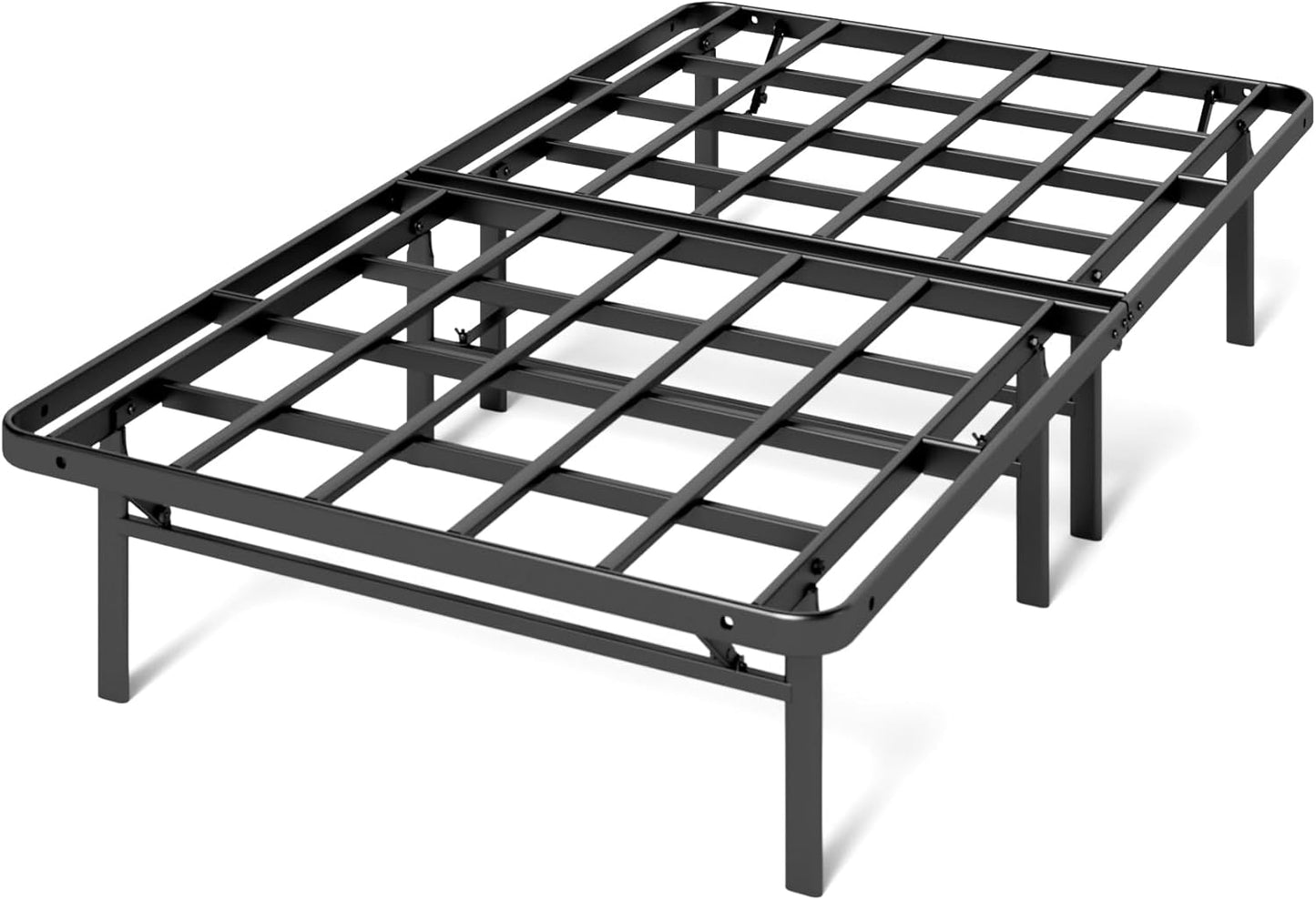 Queen Bed Frame - 14 in SmartBase Elite Metal Bed Frame with Steel Slat Support, Box Spring Replacement, Tool-Free Assembly - Super Heavy Duty Platform Bed Frame with Underbed Storage Space, Queen Size