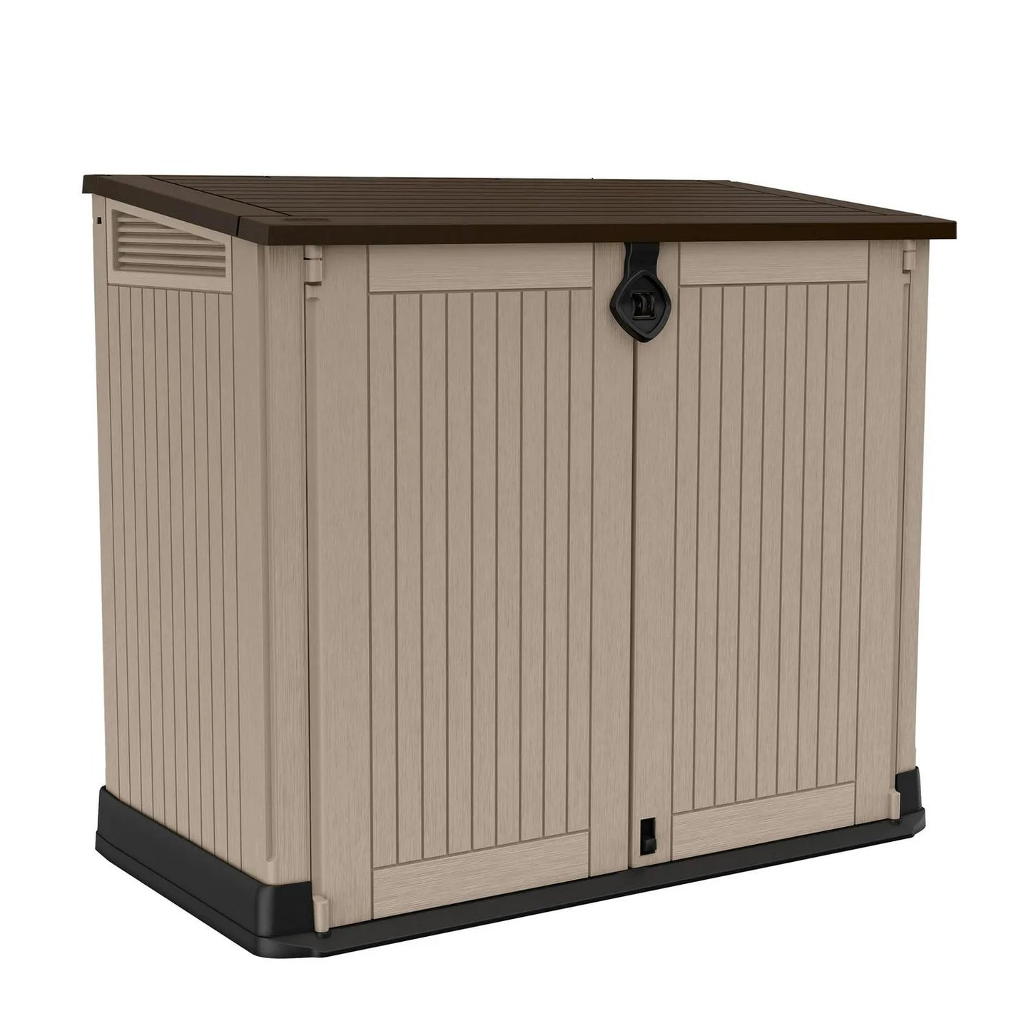 30-Cu Ft All-Weather Resin Storage Shed, Beige