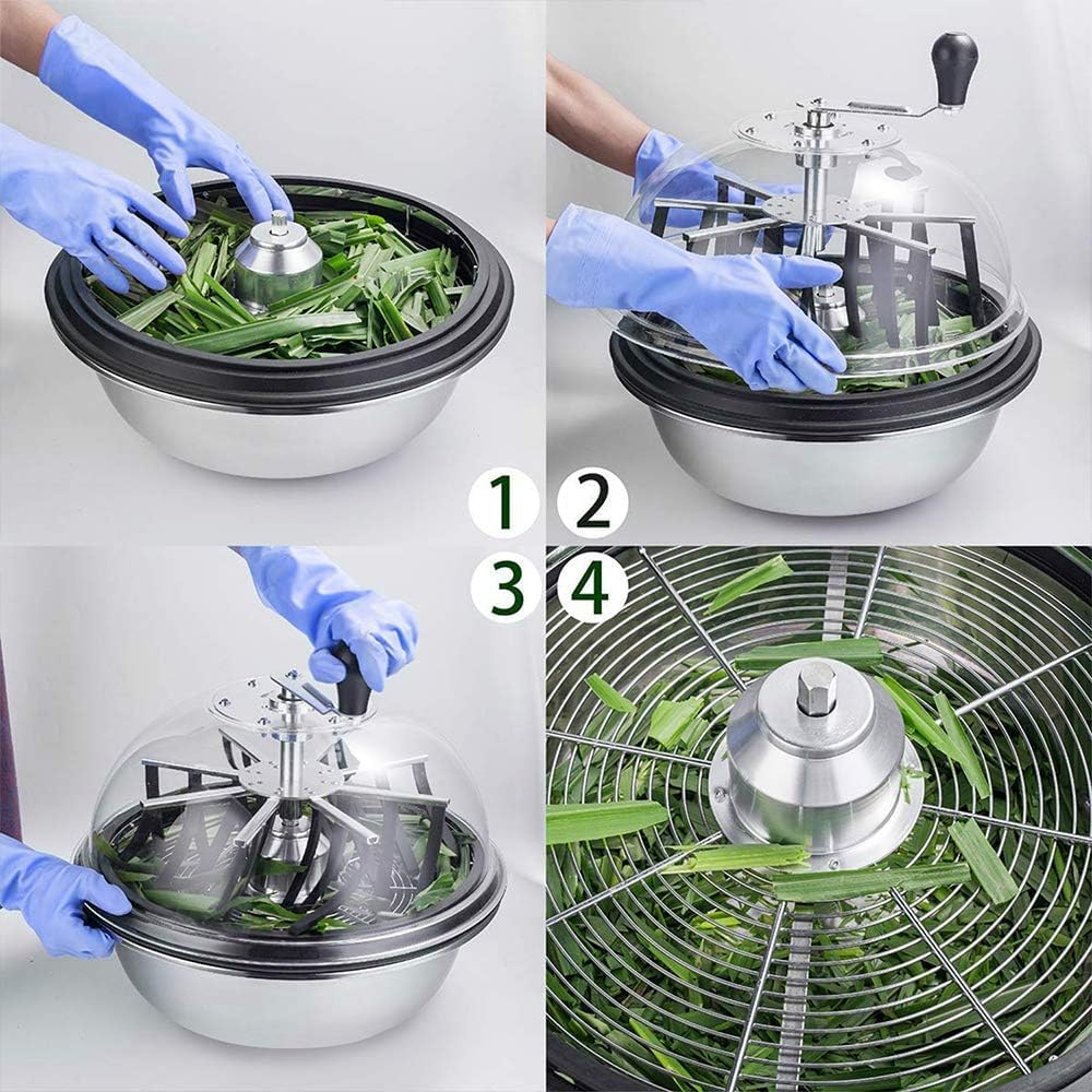 16-inch blade trimmer, using a twisted rotation cutting method, suitable for trimming plant buds and flowers. Equipped with upgraded gears, with sharp blades (2 serrated blades and 2 straight blades)