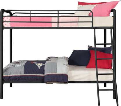 DHP Dusty Twin Over Full Metal Bunk Bed, Off White
