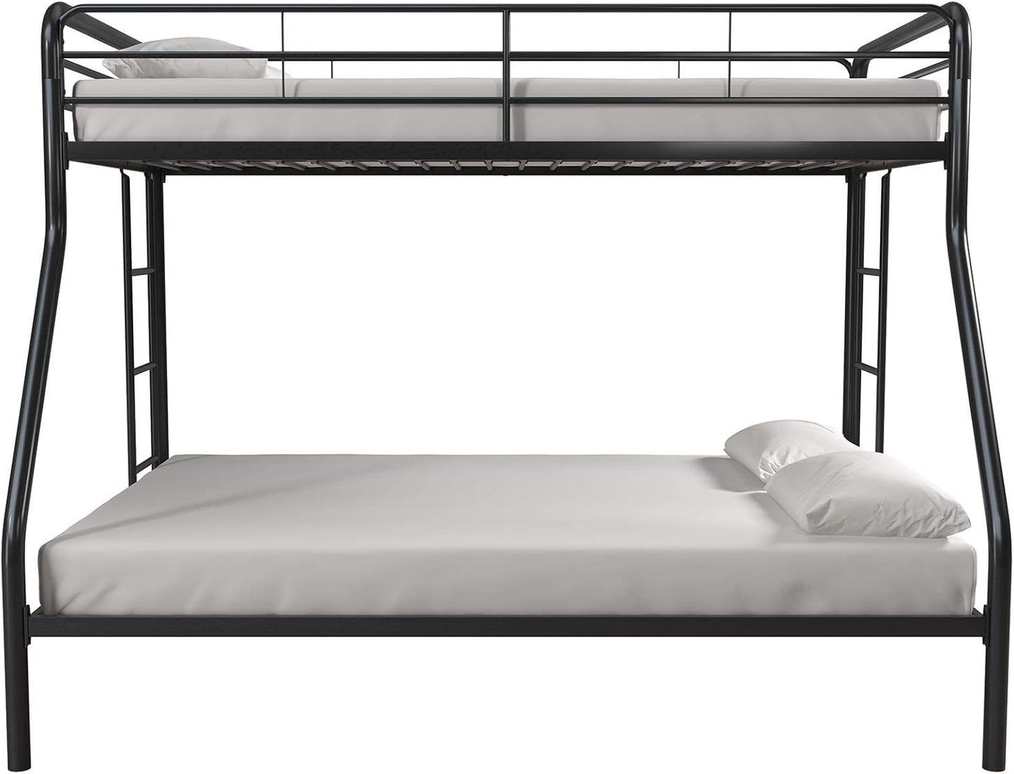 DHP Dusty Twin Over Full Metal Bunk Bed, Off White