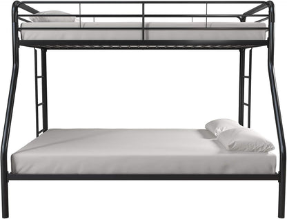 DHP Dusty Twin Over Full Metal Bunk Bed, Off White