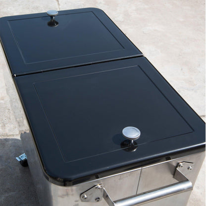 Portable Rolling 80 Quart Steel