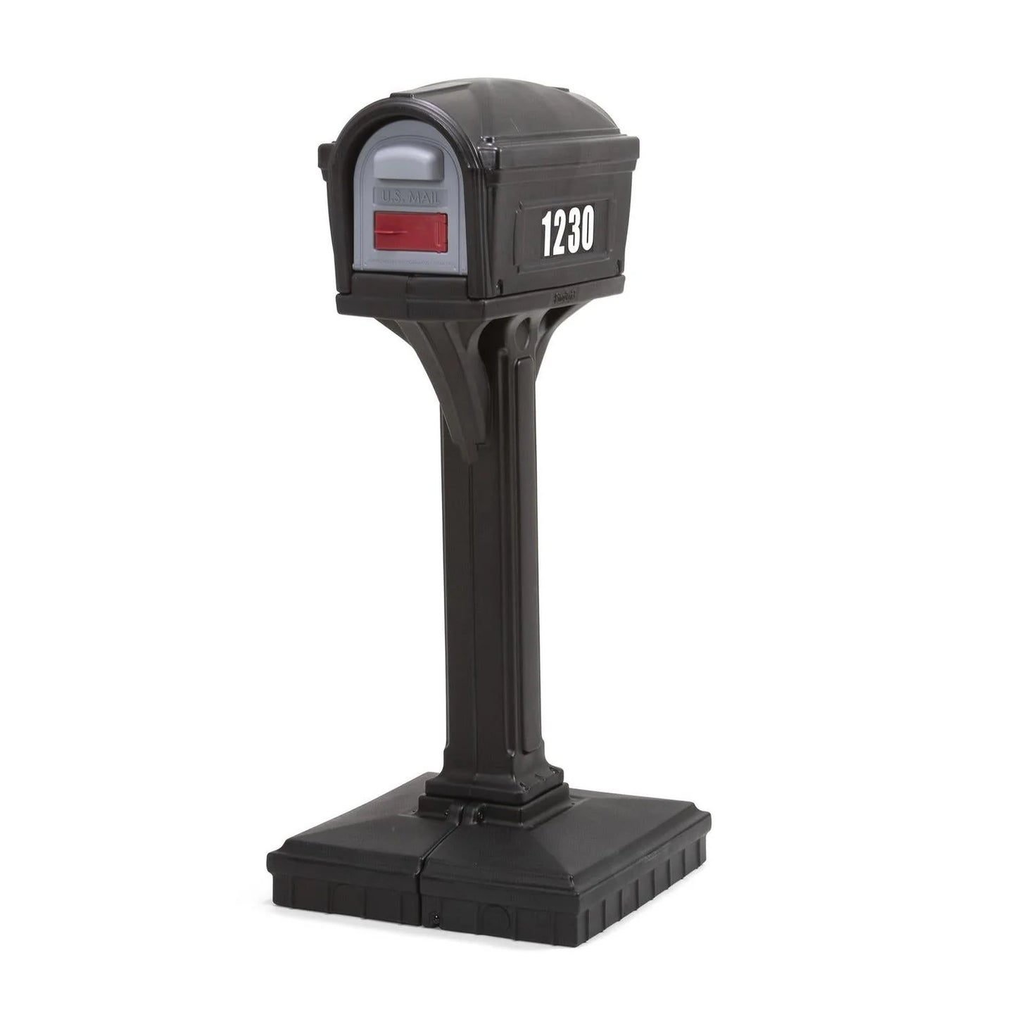 Classic Black Plastic Mailbox