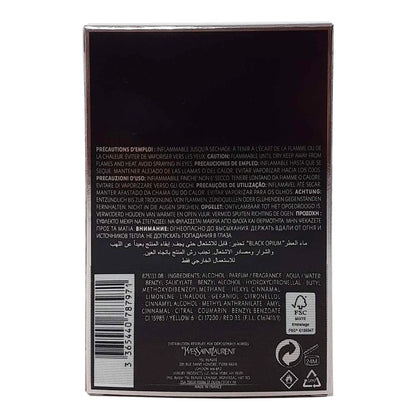 Black Opium by Yves Saint Laurent Eau De Perfumes Spray 3 oz for Female
