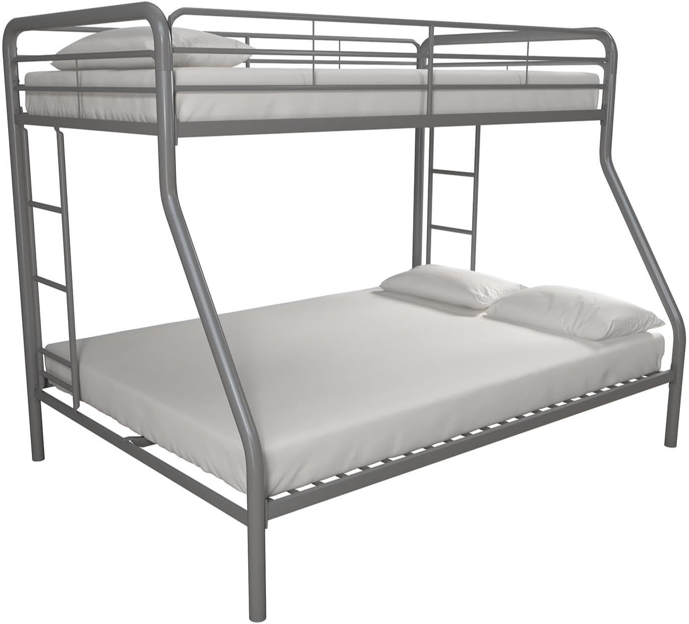 DHP Dusty Twin Over Full Metal Bunk Bed, Off White