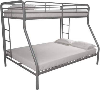DHP Dusty Twin Over Full Metal Bunk Bed, Off White