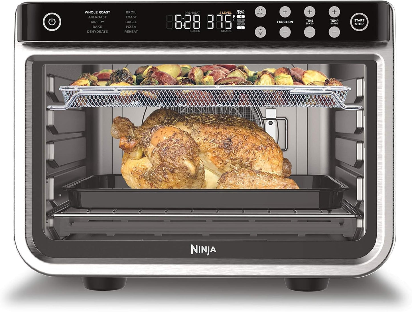 Professional air oven - truly circular convection - large countertop oven - air oven - used for air baking, roasting, drying, pizza making, and family meals - 1800 watts