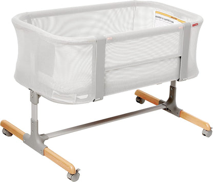 Baby Bassinet, Cozy Up 2-in-1 Bedside Sleeper & Bassinet, Grey