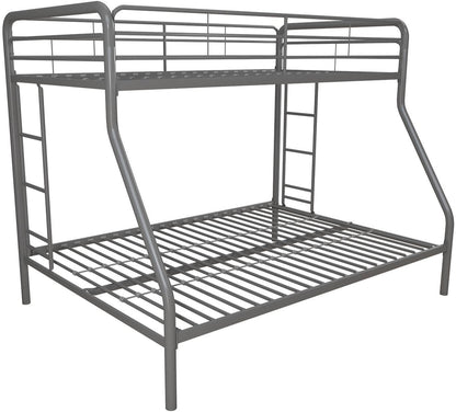 DHP Dusty Twin Over Full Metal Bunk Bed, Off White
