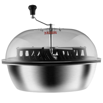 Leaf trimmer, 16-inch trimming bowl, manual flower branch trimmer, equipped with stainless steel blades for rotary trimming, transparent observation cover, foldable herb drying rack and handheld trimmer are all included.
