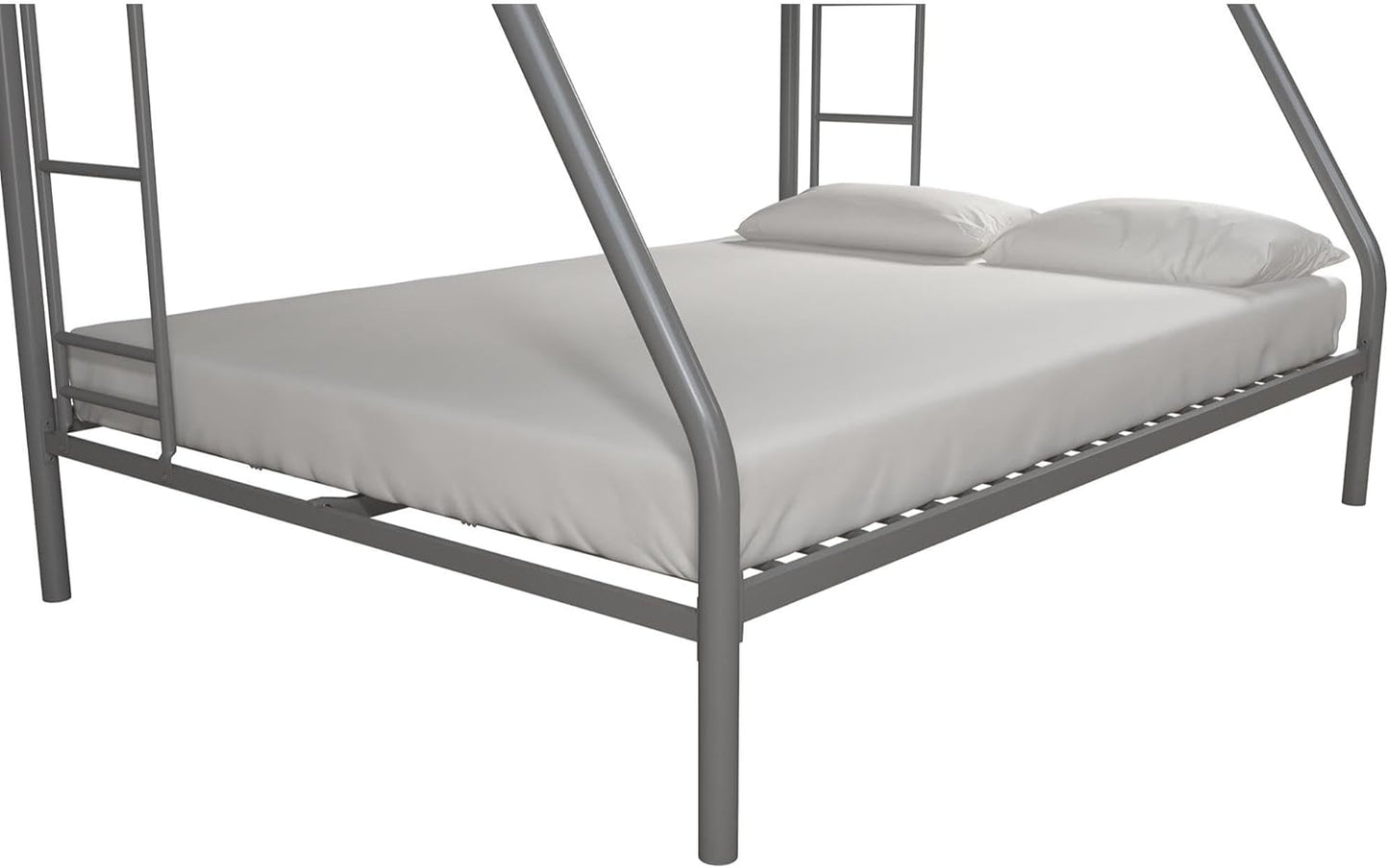 DHP Dusty Twin Over Full Metal Bunk Bed, Off White