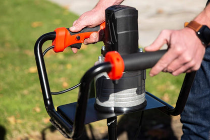 1500W industrial trenching machine enclosure features a soil excavation power head, including a 6-inch digging auger bit kit