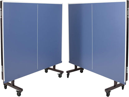 Professional-grade medium-density fiberboard indoor table tennis table, equipped with a quick-locking table tennis net and a stand set - assembled in 10 minutes easily - of high quality - foldable, with a single-player playing mode