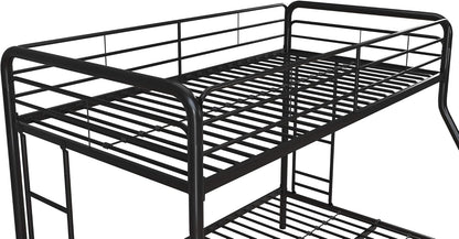 DHP Dusty Twin Over Full Metal Bunk Bed, Off White