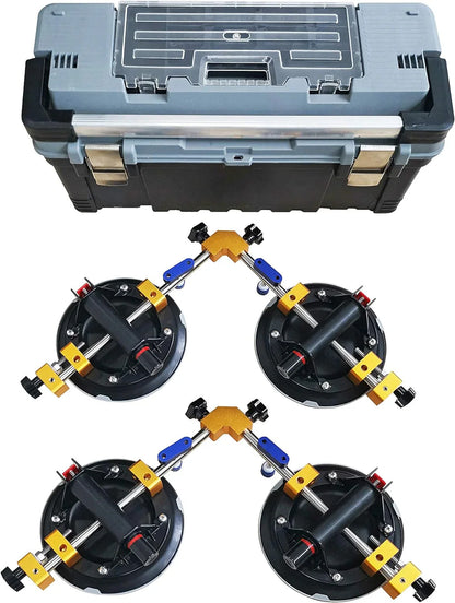Angle 90 Degree Countertop Seam Setter with 6" Suction Cup for Seam Joining & Leveling/Professional Countertop, granite . Stone, Marble Slab Installation. (2 PACK) (6" seam setter)