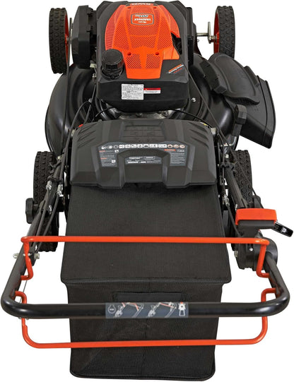 22 in. 201cc Select PACE 6 Speed CVT High Wheel RWD 3-in-1 Gas Walk Behind Self Propelled Lawn Mower, Black