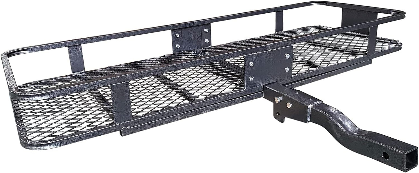 Roof Rack Carrier Basket Universal Rooftop 51" X 36" X 5" + Waterproof Bag 15 Cubic Feet (44" 34" 17"), and Cargo Net with Attachment Hooks, Ratchet Straps