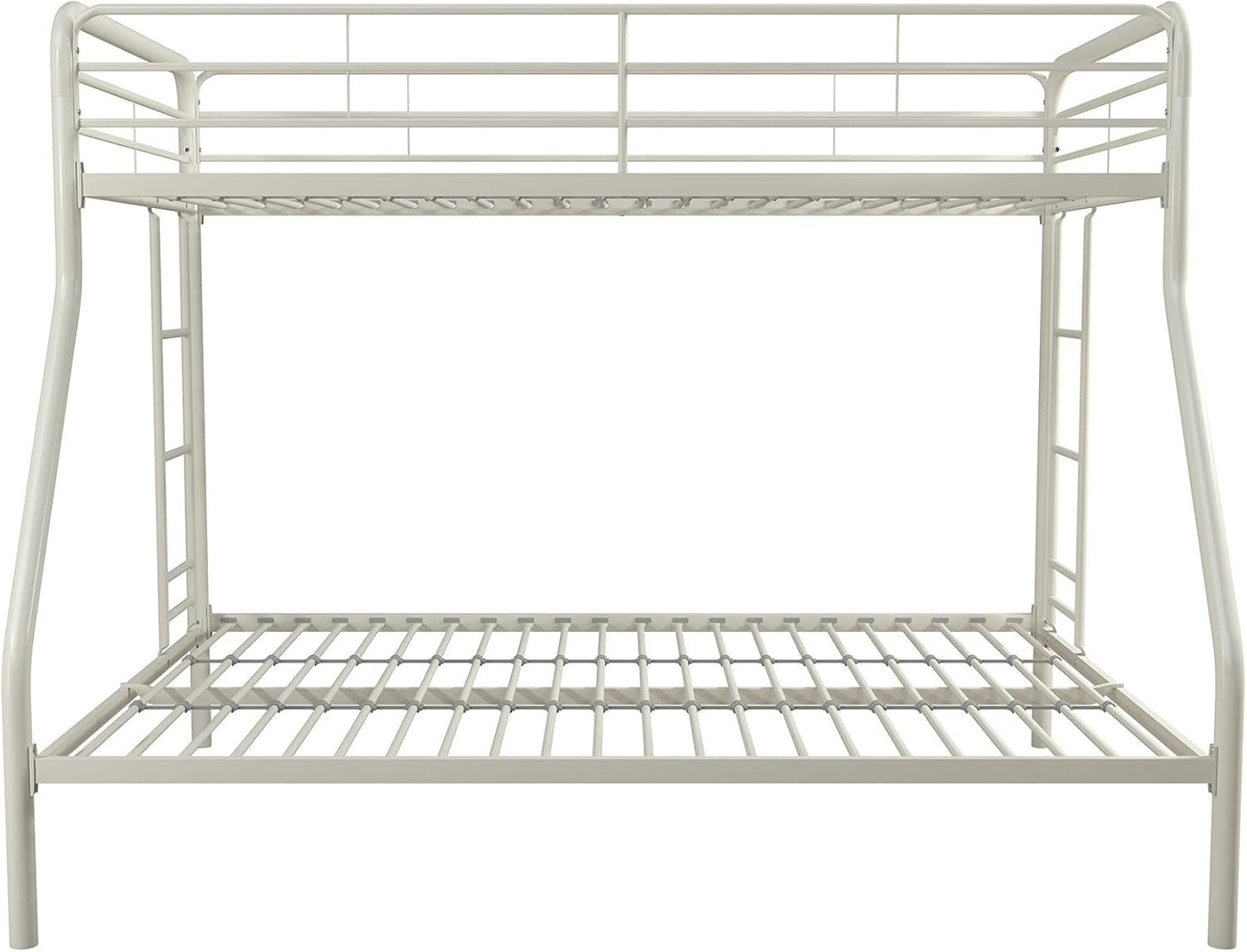 DHP Dusty Twin Over Full Metal Bunk Bed, Off White