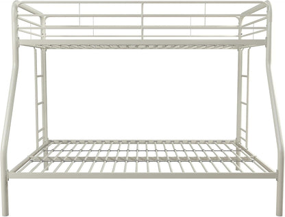 DHP Dusty Twin Over Full Metal Bunk Bed, Off White