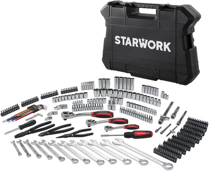 314-Piece Mechanics Tool Set and Socket Set, Professional Metric Set