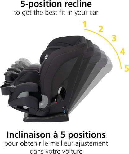 4-in-1 Convertible All-in-One Car Seat, infant to toddler, rear and forward facing, booster mode, backless booster, Fits 3 across, Washable seat, Birth to 10 years, Hexagon Horizon