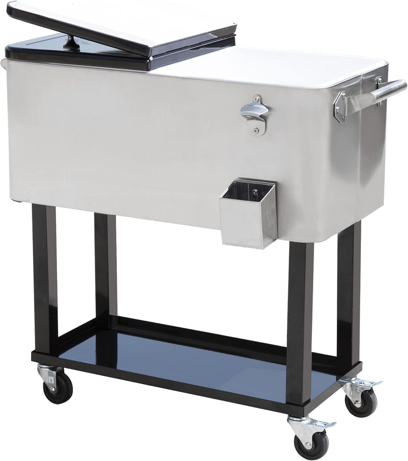 Portable Rolling 80 Quart Steel