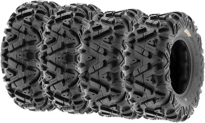 I ATV/UTV all-terrain Tires 25x8-12 Front & 25x10-12 Rear Set of 4 A033 6-PR Tubeless