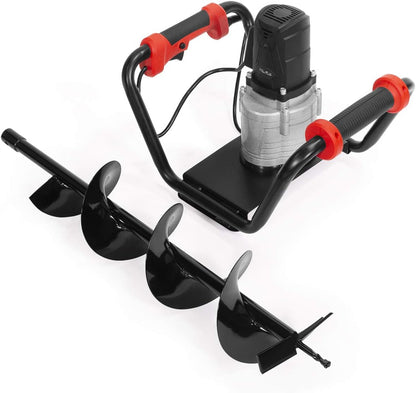 1500W industrial trenching machine enclosure features a soil excavation power head, including a 6-inch digging auger bit kit