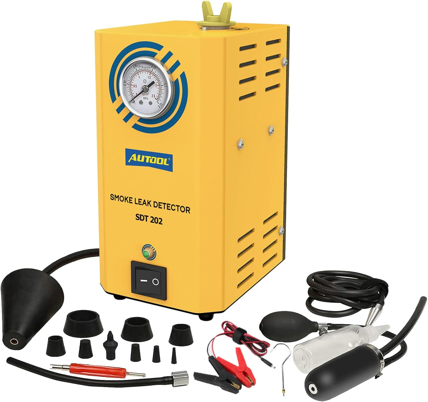 Smoke Machine Automotive Leak Detector,Evap Vacuum Smoke Diagnostic Tester,Pipeline Fuel Leakage Detector Compatible with 12V Vehicles
