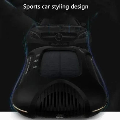 Air Purifier Aroma Diffuser Auto Mist Maker PM 2.5 Eliminator Car Air Purifier with Fresh Air Humidifier USB Air Purifier for Car with HEPA,White