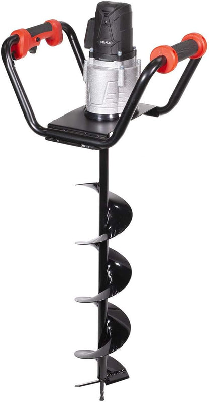 1500W industrial trenching machine enclosure features a soil excavation power head, including a 6-inch digging auger bit kit