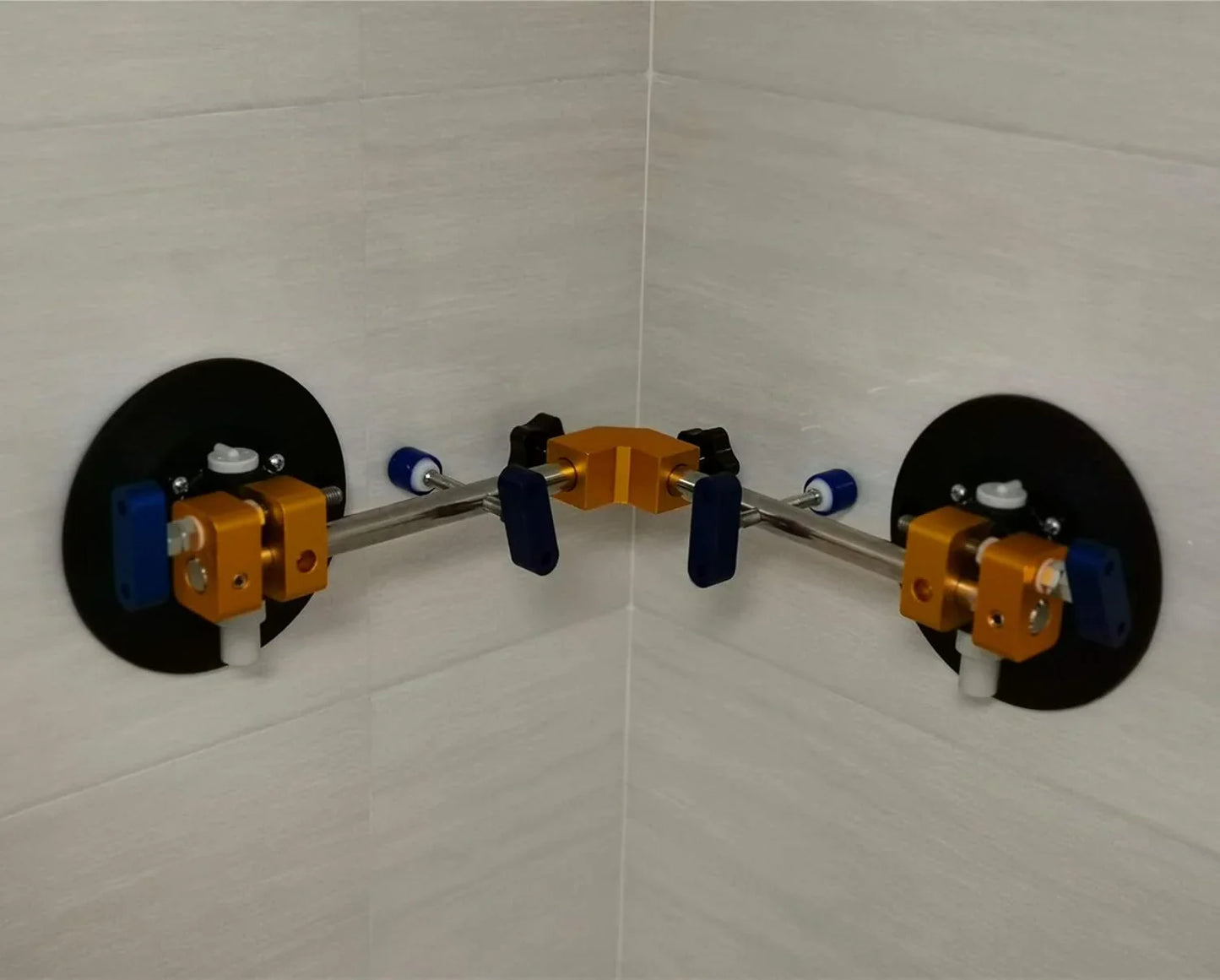 Angle 90 Degree Countertop Seam Setter with 6" Suction Cup for Seam Joining & Leveling/Professional Countertop, granite . Stone, Marble Slab Installation. (2 PACK) (6" seam setter)