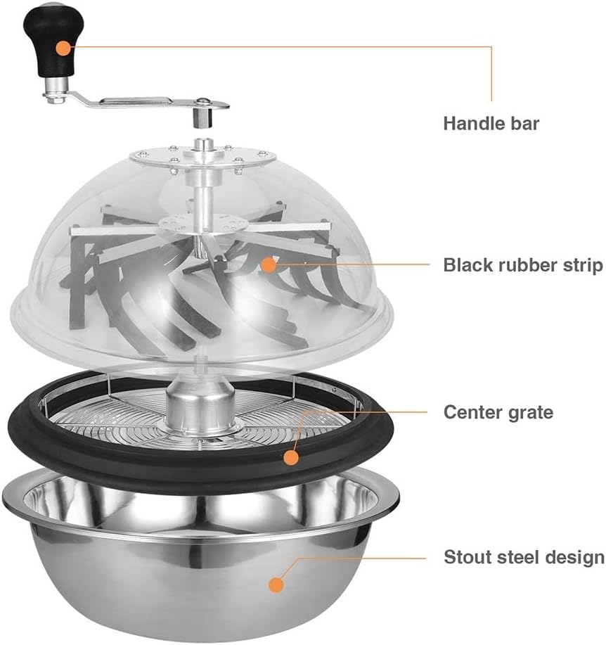 16-inch blade trimmer, using a twisted rotation cutting method, suitable for trimming plant buds and flowers. Equipped with upgraded gears, with sharp blades (2 serrated blades and 2 straight blades)