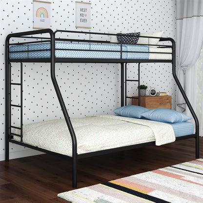 DHP Dusty Twin Over Full Metal Bunk Bed, Off White