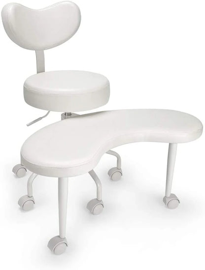 Meditation Chair, Home Office Desk Chair, Cross Legged Chair with Lumbar Support and Adjustable Stool