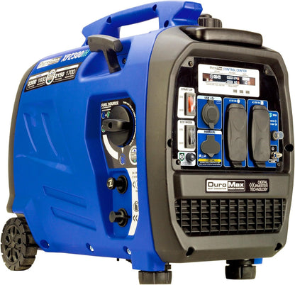 2300-watt dual-fuel portable digital inverter generator - Dual fuel (gasoline and propane), suitable for RVs and emergency use
