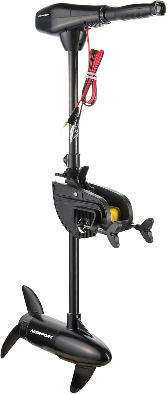 Series 46lb Thrust Saltwater Transom Mounted Trolling Electric Trolling Motor w/ LED Battery Indicator & 30" Shaft