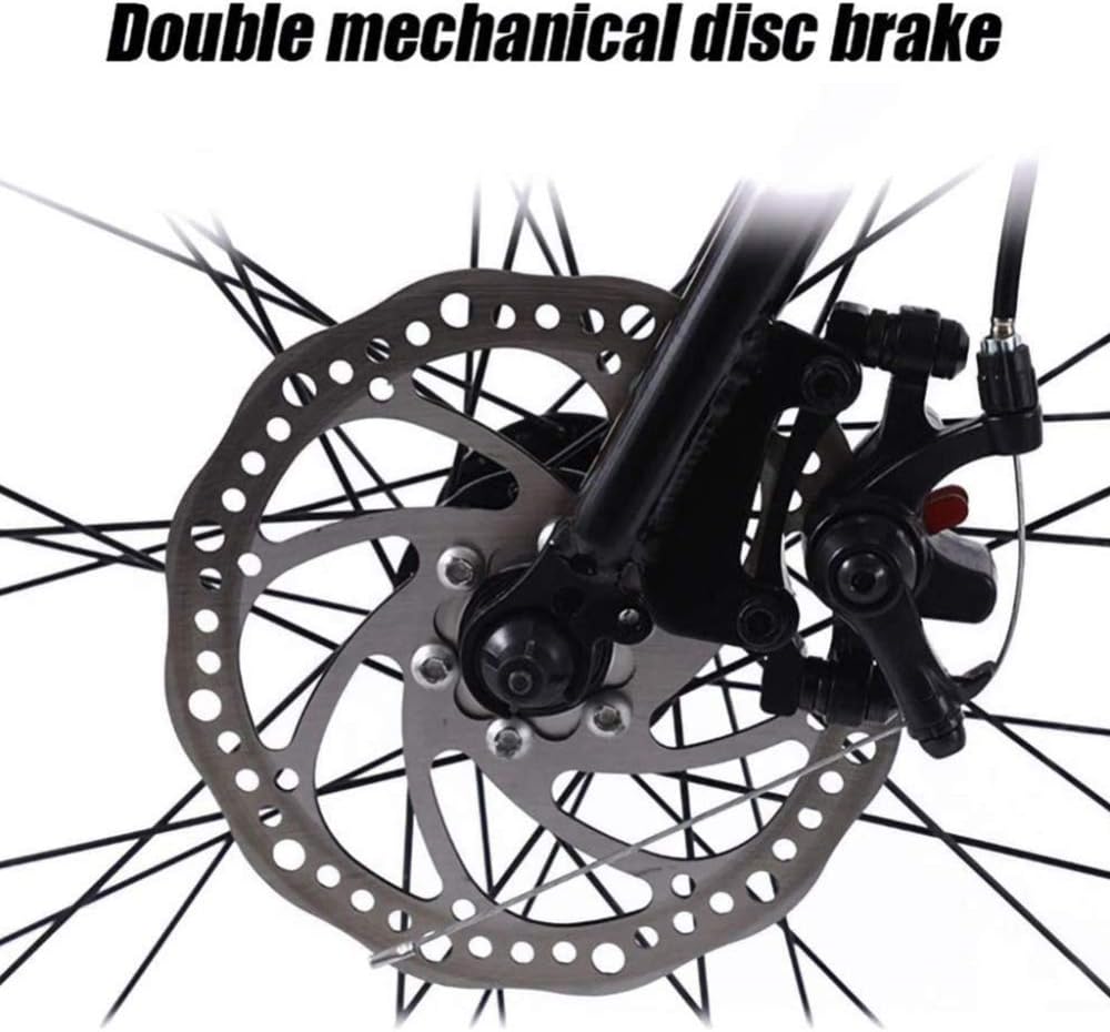21-Speed Men's Mountain Bike Double Disc Brake 29 Inches All-Terrain City Bikes Adults Only Outdoor Cycling Hard Tail Front Suspension,C
