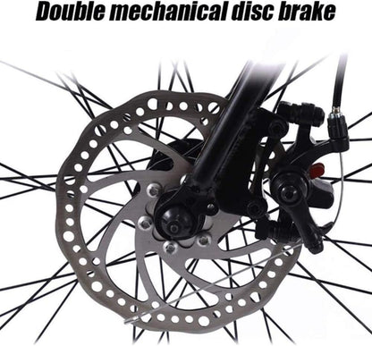 21-Speed Men's Mountain Bike Double Disc Brake 29 Inches All-Terrain City Bikes Adults Only Outdoor Cycling Hard Tail Front Suspension,C