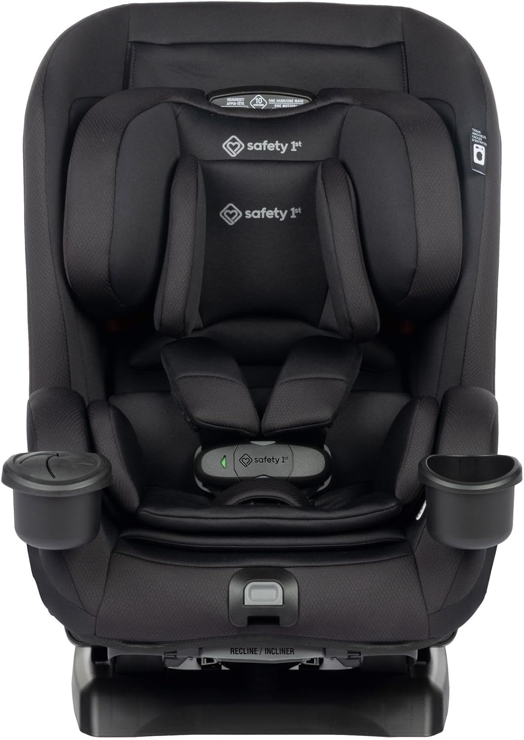 4-in-1 Convertible All-in-One Car Seat, infant to toddler, rear and forward facing, booster mode, backless booster, Fits 3 across, Washable seat, Birth to 10 years, Hexagon Horizon