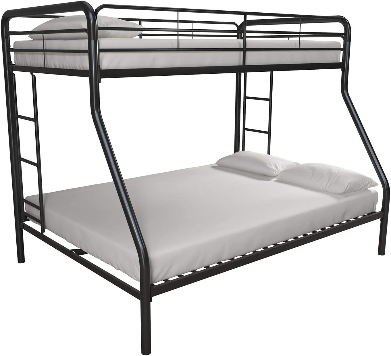 DHP Dusty Twin Over Full Metal Bunk Bed, Off White