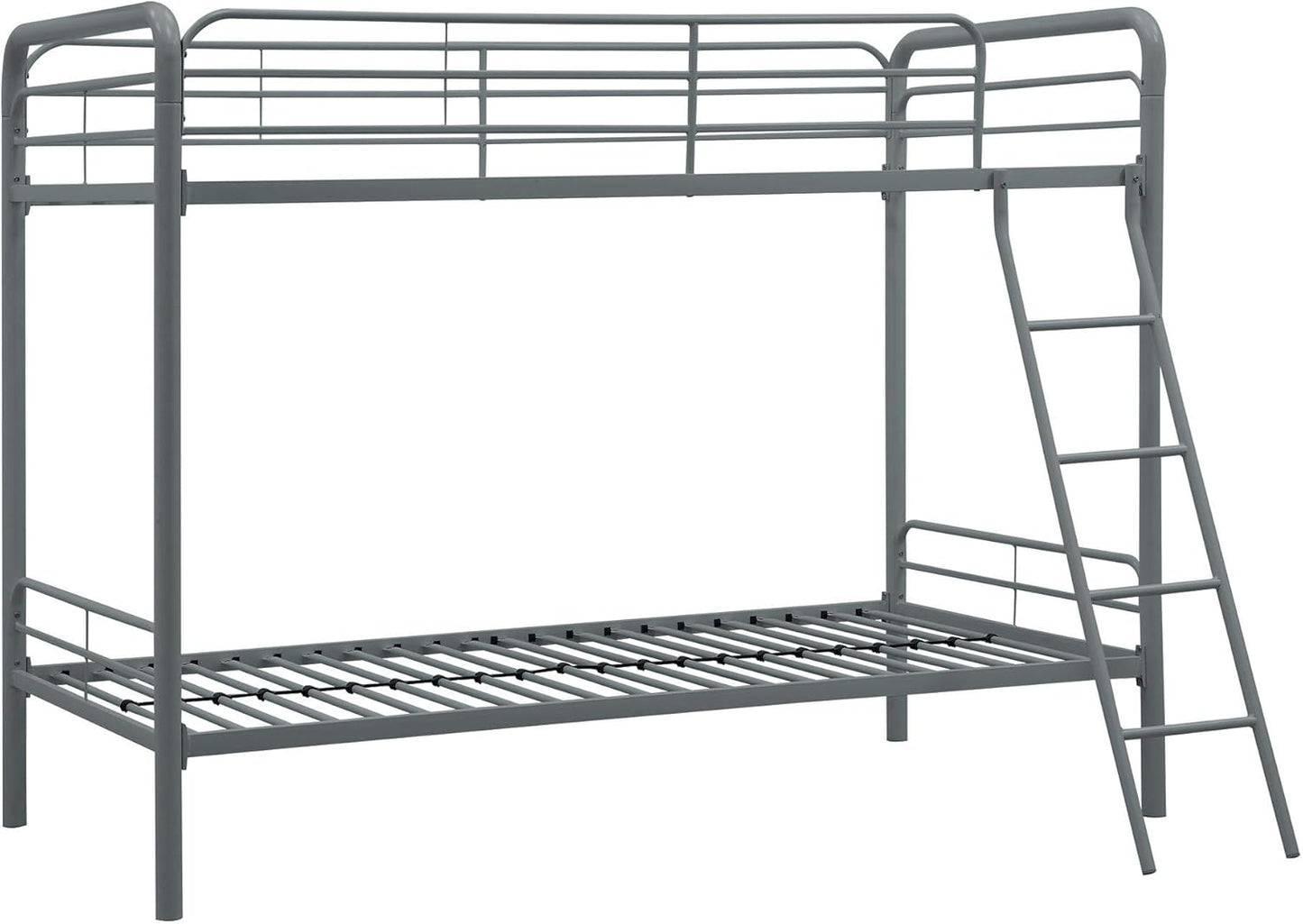 DHP Dusty Twin Over Full Metal Bunk Bed, Off White