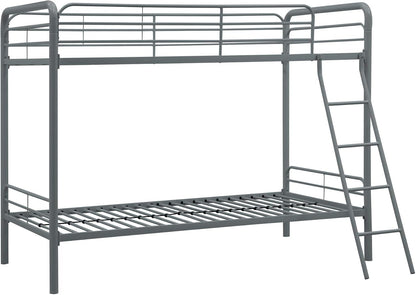 DHP Dusty Twin Over Full Metal Bunk Bed, Off White