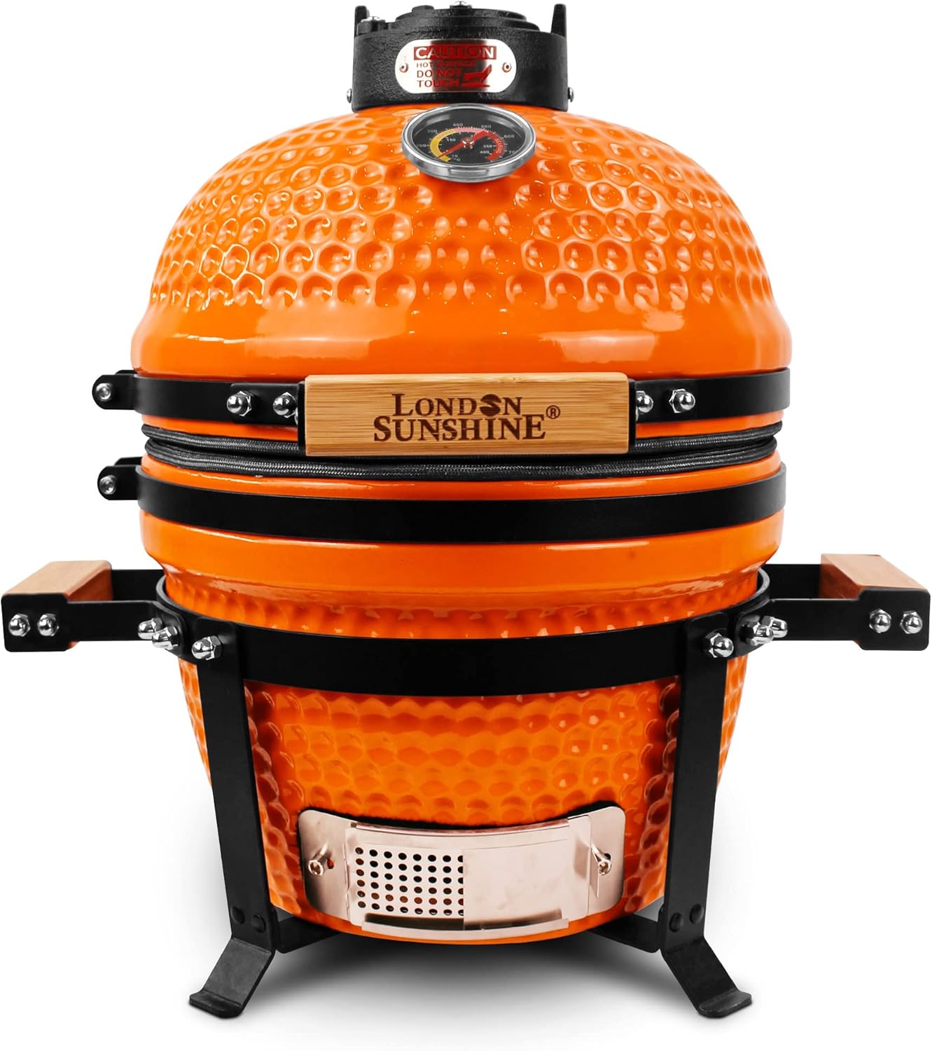 13-inch ceramic Kamodo charcoal barbecue grill - red