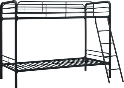 DHP Dusty Twin Over Full Metal Bunk Bed, Off White