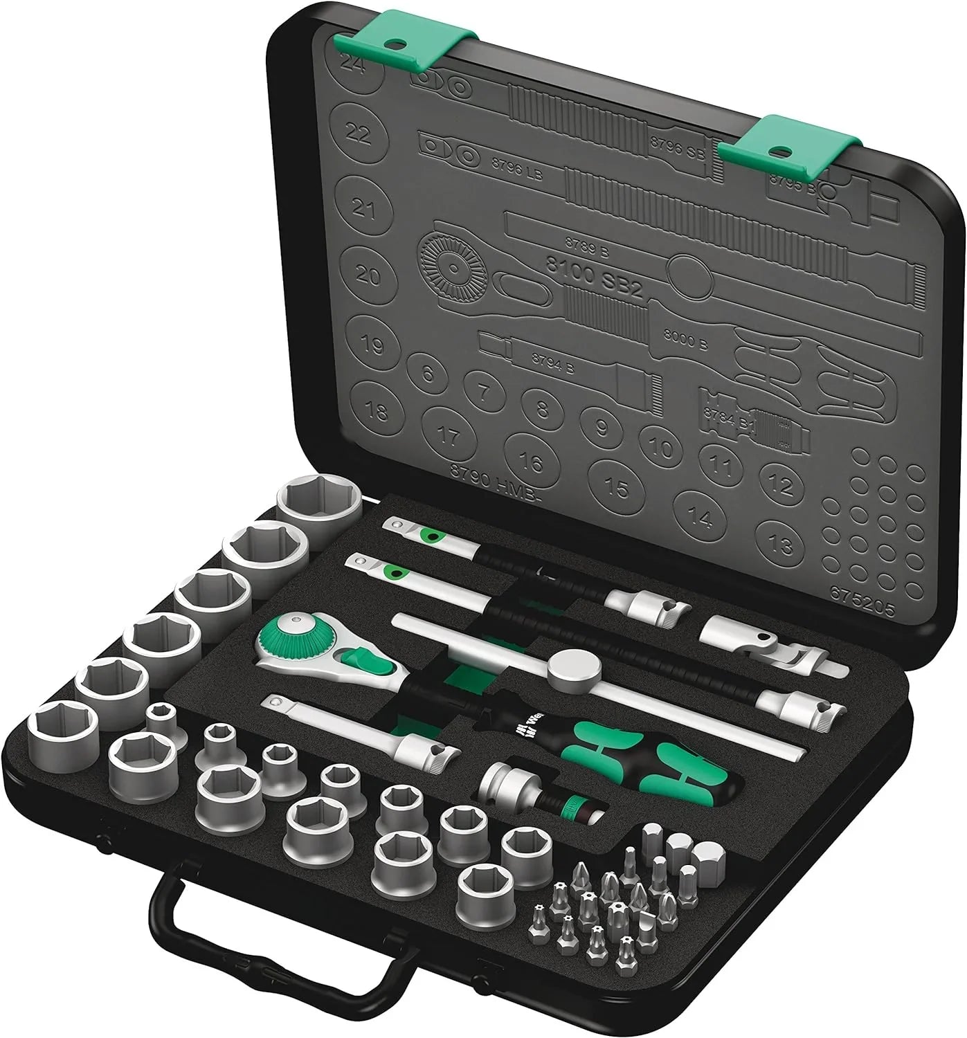 5003594001 8100 SB 2 3/8" Metric Ratchet Set ( Piece of 43)