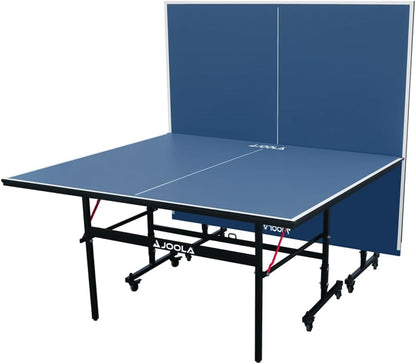 Professional-grade medium-density fiberboard indoor table tennis table, equipped with a quick-locking table tennis net and a stand set - assembled in 10 minutes easily - of high quality - foldable, with a single-player playing mode