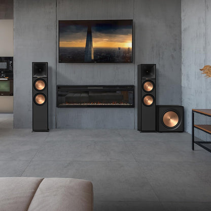 Reference R-121SW 12” Front-Firing Subwoofer with revamped Spun-Copper thermoformed crystalline Polymer woofers and an All-Digital Amplifier for Premium Sound in Black