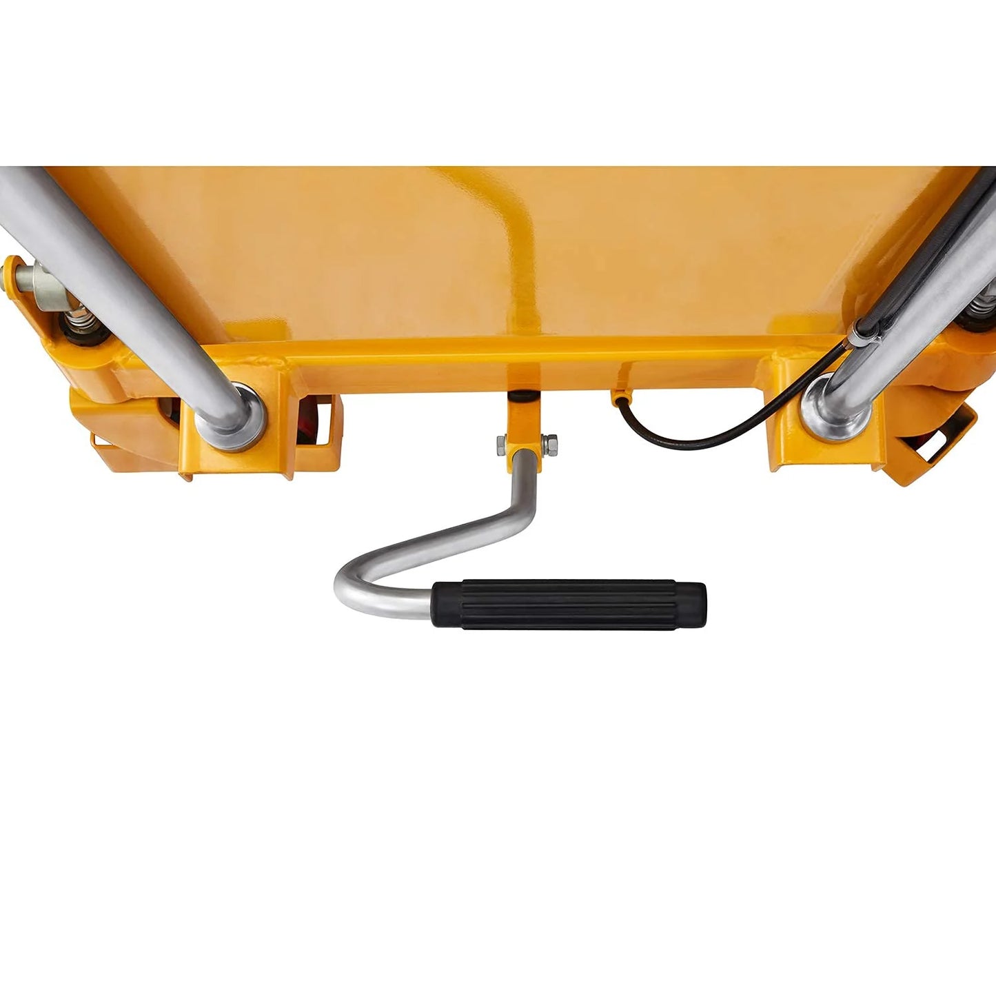 Hydraulic Lift Table Cart – 770 lbs Capacity, 51" Max Height, Double Scissor Lift with Safety Guard & 4 Wheels